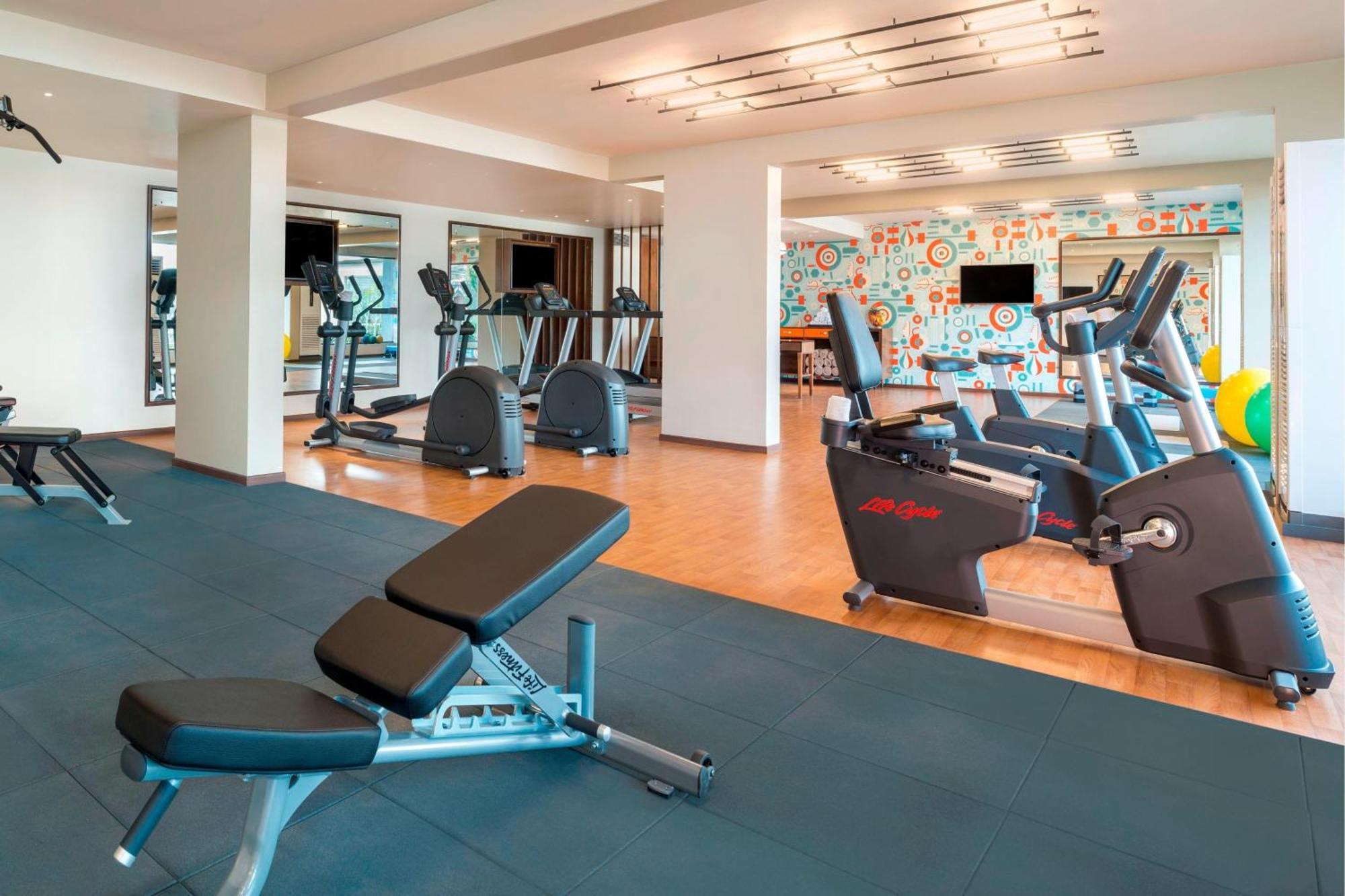 Le Meridien Goa, Calangute Exterior foto The gym at the hotel