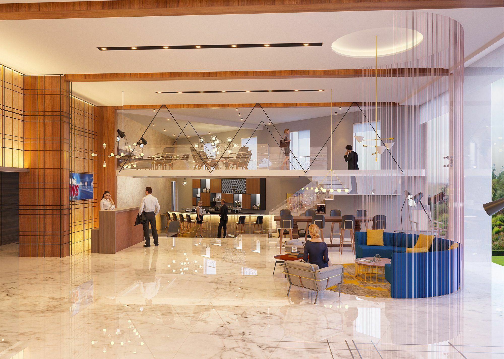 Le Meridien Goa, Calangute Exterior foto The lobby of the hotel
